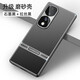 京鋼 適用榮耀90手機殼 榮耀90pro金屬磨砂殼保護套鏡頭全包超薄防摔手機套時(shí)尚個(gè)性商務(wù)男女潮外殼 榮耀90Pro【石墨黑+拉絲黑】配全屏保護膜