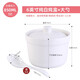 瓷航（CiH） 燉盅陶瓷餐廳燉湯盅燕窩湯盅碗帶蓋蒸蛋碗隔水燉甜品盅酒店定制 六C 純白燉盅配瓷勺850