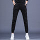迪歐圖 秋冬季加絨保暖男士休閑褲韓版輕奢潮牌修身束腳褲個(gè)性百搭時(shí)尚拼接多口袋工裝褲男潮流時(shí)髦運動(dòng)長(cháng)褲 WJL-6926款黑色 28