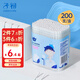 子初（matern’ella）嬰兒棉簽寶寶適用一次性紙軸棉棒清潔鼻屎肚臍眼掏耳朵清潔棉簽棒 【螺旋頭+水滴頭】200支/盒