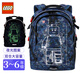 LEGO樂高書包學(xué)生雙肩包兒童1-3-6年級(jí)背包輕減負(fù) 男 藍(lán)20041禮物