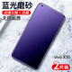朗美奇 適用vivo X50鋼化膜全屏藍(lán)光防窺磨砂膜X50手機(jī)膜高清護(hù)眼防指紋保護(hù)貼膜游戲前后防摔玻璃膜鏡頭 X50*新無邊*磨砂藍(lán)光*護(hù)眼防汗*2片裝