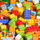 麥格萌（MAIGEMENG）兒童積木拼裝大顆粒玩具男孩女孩DIY自由拼搭寶寶百變滑道補充裝 DIY大顆粒積木【基礎款】一斤裝 六一兒童節生日禮物
