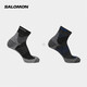 薩洛蒙（Salomon）男女款 戶(hù)外運動(dòng)休閑透氣跑步長(cháng)襪子 X ULTRA ACCESS QUARTER 2 黑森林 C20829 M