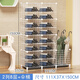 桑頓雨傘架學(xué)校班級教室用公司商用門(mén)口酒店鐵藝折疊傘收納架收納神器 白色2列8傘桶