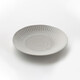NITORI宜得利家居 日式美濃燒飯碗和風(fēng)餐具家用甜品餐盤(pán)撥水十草 灰色 23cm 輕量大盤(pán)