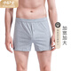 小護(hù)士（CHERISH LIFE）內(nèi)褲男士肥佬褲春夏加肥加大棉質(zhì)阿羅褲中老年內(nèi)褲2條裝MAN049 麻灰 2條 2XL (180)