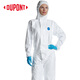 杜邦(DU PONT)防護(hù)服工作服 透氣連體帶帽油漆噴漆工作服 特衛(wèi)強(qiáng) 防塵服靜電衣3XL1422A(TBM001)
