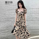 蔓爾依（MANERYI）高級(jí)感赫本風(fēng)法式氣質(zhì)碎花連衣裙女夏天2025年新款吊帶長(zhǎng)裙子夏季 圖片色 M