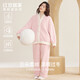 紅豆居家（Hodohome）睡衣男女士云朵柔棉保暖居家服雙面柔絨抗靜電可外穿睡衣 女士奶芙粉 M 165/88A