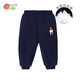 貝貝怡【官方發(fā)售】男童褲子兒童秋冬加厚長(cháng)褲寶寶童裝百搭休閑褲男 藏青 24個(gè)月/身高90cm