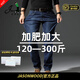 JASONWOOD高端品牌牛仔褲男士春秋款寬松大碼彈力胖子商務(wù)休閑奢侈褲子男褲 高檔藍色春秋款【現貨速發(fā)】 XXS 38 建議185-200斤