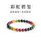 翡可翡可 天然碧璽手串原礦碧璽手鏈?zhǔn)詹丶?彩虹西瓜碧璽轉(zhuǎn)運(yùn)招財男女款 碧璽手串8mm【附國檢證書】