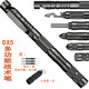 帶暴閃LED燈筆DX5戰(zhàn)術(shù)筆防衛(wèi)筆鎢鋼破窗求生筆女生防身防狼筆 DX5帶小電筒10根筆芯