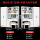 瑯曉【上門安裝】衣柜 電腦桌書柜組合小戶型家用臥室寫字臺(tái)書桌一體 白色1.5雙門衣柜+書桌含凳子 包安裝