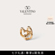 華倫天奴VALENTINO[禮物]女士 VLOGO SIGNATURE 金屬耳夾 金色 均碼