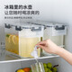 岷州故里涼水壺塑料冷水桶帶龍頭家用耐高溫水果汁茶桶冰箱飲料可樂桶容器 冷水壺3.5L 3.5L