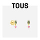 TOUS 桃絲熊 NewMotif系列彩色寶石多巴胺小熊耳飾耳釘情侶禮物 銀鍍金