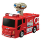 【9成新】多美（TAKARA TOMY）多美卡合金小車場景軌道停車場變形消防車男玩具170846