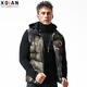 續(xù)點(diǎn)馬甲男秋冬季保暖帶連帽背心坎肩無袖棉服外套迷彩馬夾外穿 迷彩色 M