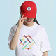 匡威（Converse）帽子男帽女帽2024秋季新款經典運動帽鴨舌帽休閑遮陽帽棒球帽潮 10008476-A18/紅色經典款 均碼
