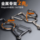 派凡【Z型骨架殼】適用于三星s24ultra手機(jī)殼半包金屬無(wú)邊框鏤空散熱異形殼磁吸支架超薄四角氣囊防摔 黑色【360°旋轉(zhuǎn)支架/真空氣囊/一鍵鎖緊】 三星Galaxy S24Ultra