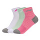 李寧（LI-NING）羽毛球襪運動(dòng)襪中筒女款 AWSM244-1000 三雙裝（女款）