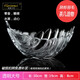 弗萊文茨玻璃水果盤(pán)創(chuàng  )意炫彩琉璃樹(shù)葉果斗干果盤(pán)零食盤(pán)果盆家居新年果盤(pán)【透明款30cm】羽毛玻璃果盤(pán)