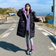 邁詩(shī)蒙胖妹妹特大碼羽絨服女300斤加肥加大碼服女200斤胖mm中長(cháng)款羽絨服 黑色 5XL