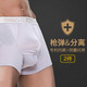 VENI MASEE2條男士彈倉(cāng)槍彈分離內(nèi)褲男靜脈陰囊托曲張精S索平角褲U凸大囊袋 銀灰色+紫色 2條 XL碼【建議體重130-160斤】