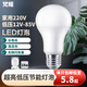  梵耀 led低壓燈泡 12v 機(jī)床普車工作電瓶24v 冷庫防水 E27螺口 12V-85V-18W-白光