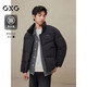 GXG男裝棉服夾克外套2024年冬季新品 黑色 190/XXXL
