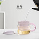 叁旬（sanxun）糖豆玻璃泡茶杯辦公室茶具個(gè)人專(zhuān)用茶水分離杯情侶水杯泡茶杯子 糖豆泡茶杯【蜜粉】