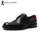 諾貝達（ROBERTA DI CAMERINO）意大利進(jìn)口男士商務(wù)休閑皮鞋舒適系帶西裝鞋英倫風(fēng)圓頭德比皮鞋
