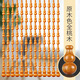 小雛菊全桃木葫蘆免打孔珠簾門(mén)簾隔斷水晶玄關(guān)過(guò)道臥室廁所屏風(fēng)掛簾子 原木色 29條2.15米高齊簾