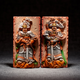 五代彩繪浮雕武士俑立體冰箱貼國家博物館河北博物院文創(chuàng)磁貼創(chuàng)意 武士傭一對(duì)