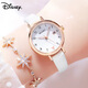 迪士尼（Disney）手表學(xué)生女孩初高中細帶小巧防水夜光日歷指針小學(xué)生兒童手表 白色 MK-11300W