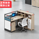黎富家具（LIFU）辦公桌椅4\/6人職員辦公工位組合屏風(fēng)玻璃隔斷財(cái)務(wù)工位電腦 單人位辦公桌右高柜 不含辦公椅