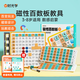時光學磁性百數(shù)板數(shù)學教具套裝兒童3-8歲數(shù)字1到100加減乘除早教益智數(shù)感啟蒙男女孩小學生六一兒童禮物