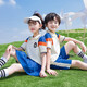 曼佳爾幼兒園園服夏裝小學(xué)生校服純棉班服畢業(yè)照套裝六一兒童運(yùn)動(dòng)服定制 男杏色 吊牌150適碼合身高135-145cm