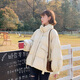 托瑪菲 短款棉服女學(xué)生韓版寬松秋冬季小個(gè)子外套小棉襖加厚加絨棉衣外套冬裝顯瘦慵懶風(fēng)百搭 百搭米白(加厚) L