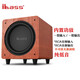 ibass 官方10英寸12英寸有源超重低音炮木質大功率音響搭配回音壁書架電腦有源音箱家庭影院 10寸標準版【楓木】 默認10