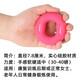 握力器硅膠橡膠握力圈練手力手勁手速手指靈活度康復訓練器兒童老人偏癱健身鍛煉握力球男士女式健身圈鼠標手  W53硅膠握力圈30-40磅紅色【女士老人使用】