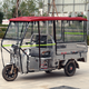 音舒雅電動(dòng)三輪車雨棚車篷全封閉透明加厚新款塑料加厚冬季擋風(fēng)防雨罩 酒紅色（復(fù)合頂）+全透明圍簾 全透明 長(zhǎng)150寬100cm