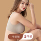 米度麗哺乳文胸孕婦內衣哺乳內衣薄款產(chǎn)前后喂奶文胸透氣 咖色 XL