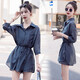 燕潯套裝女2025夏季新款減齡時(shí)尚女裝休閑百搭襯衫短褲吊帶三件套女 灰色 L 建議100-115斤