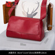KINSTRDZ真皮單肩斜挎包包女2025新款頭層牛皮女大包女神節軟皮生日禮物 酒紅色大號