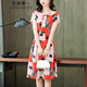 衣典零一2025夏季女裝新款高檔氣質(zhì)品牌中年真絲連衣裙桑蠶絲a字裙子夏天 橙色 2XL