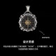 粉拓s925銀航海船錨星海羅盤(pán)項(xiàng)鏈男士吊墜復(fù)古做舊設(shè)計(jì)520禮物送男友 15g（吊墜）配黑繩