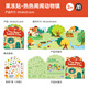 彌鹿（MiDeer）寶寶果凍貼套裝寶寶貼紙書兒童貼畫專注力訓練-熱熱鬧鬧動物鎮(zhèn)